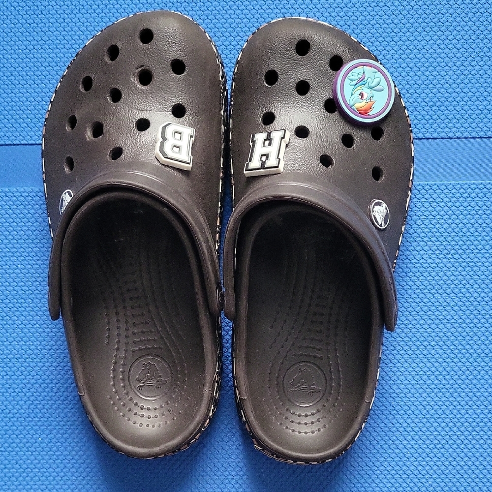 CROCS Kids Dark Brown Slip-On Clogs